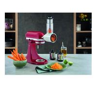 KITCHEN AID BUNDLEVEGGIEER - Robot pâtissier à tête inclinable 4,8L Artisan 5KSM125 Rouge + Râpe multifonction - 3 tambours 5KSMVSA