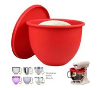Kitchen Aid Silicone Bowl Insert, Silicone Liners for Kitchen Aid Tilt-Head 5 Qt Mixers, Replacement Mixing Bowl Insert with Lid, Easy Baking & Cleaning