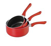 Kitchen Artist MEN125R Set de 3 Casséroles Rouge