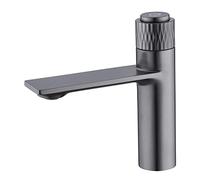 Kitchen Brass Bathroom Single Handle Basin Deck Mounted Vanity Faucet Sink Mixer Tap Hot and Cold Lavatory Faucet,Brushed (Brushed Gold) Drinking