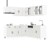 vidaXL Ensemble d'armoires de cuisine 11 pcs Lucca bois d'ingénierie