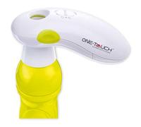 KITCHEN CC Ouvre-bouteille électrique en plastique avec adaptateurs pour différentes tailles de bouchon et fonction automatique de vissage et dévissage