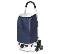 Poussette de marché 6 roues 46l bleu/gris Kitchen Chef easypouss trio gris et bleu G