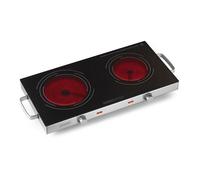 Kitchen chef - kcppv2800 - Réchaud vitroceramique 2 feux 2800w