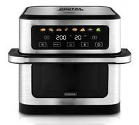 Kitchen Cook AIRMED10 Unique 10 L Autonome 1800 W Friteuse d'air chaud Noir, Acier inoxydable