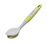 Kitchen Craft - Brosse Vaisselle en Caoutchouc, 25 cm - Couleur Vert et Gris