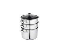 KITCHEN CRAFT - CLEARVIEW - CUISEUR VAPEUR À 3 ÉTAGES - ACIER INOXYDABLE - 22 CM