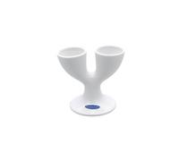 kitchen craft double coquetier en porcelaine blanc