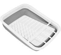 Kitchen Craft - Égouttoir à Vaisselle Pliable, Idéal pour Petites Cuisines et Camping, 37.5 x 29.5 cm - Blanc