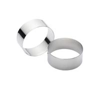 KITCHEN CRAFT EMPORTE-PIÈCES CERCLE À PÂTISSERIE ACIER INOXYDABLE 7 CM LOT DE 2 G