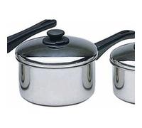 KitchenCraft Casserole en INOX avec Couvercle, 18 cm, Capacité 2 litres - Couleur Argent