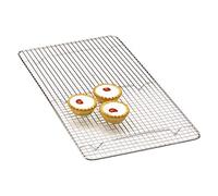 Kitchen Craft - Grille Rectangulaire de Refroidissement pour Gâteaux, Finition Chromée, 45.5 x 26 cm