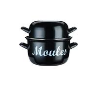 KITCHEN CRAFT KCMPLRG WORLD OF FLAVOURS MEDITERRANEAN GRANDE MARMITE A MOULES EMAILLEE ACIER 24 CM