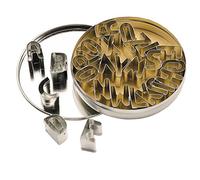 Kitchen Craft Let’s Make 26-Alphabet Cookie Cutters with Metal Storage Tin
