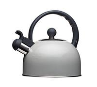 Kitchen Craft Living Nostalgia Induction Blessait Bouilloire Sifflante, Français, 1,4 L Gris