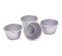 KITCHEN CRAFT LOT DE 4 MINI MOULES À PUDDING ANODISÉS 7,5 CM G