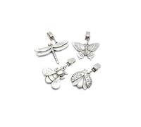 KC BLUE KitchenCraft - Poids pour nappe - Insectes en étain avec clips - Lot de 4