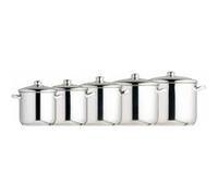 Marmite MasterClass Avec Couvercle 8.5L/24cm, Sécurité Induction, Acier Inoxydable, Argent