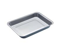 KitchenCraft Plat à Four en Acier Émaillé, Revêtement Anti Adhésif, 40.5 x 28.5 x 5 cm