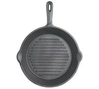 Kitchen Craft - Poêle en Fonte Ronde pour Plaque à Induction, Naturellement Antiadhésive, 24 cm