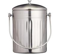 Kitchen Craft Poubelle à compost 5L Acier inoxidable