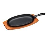 PURE ORIENTAL POELE A SAISIR FONTE SUPPORT EN BOIS