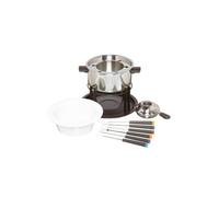 KitchenCraft Fondue Set 3en 1 avec fourchettes à code couleur (pour fondue au chocolat, à la viande et au fromage fr)