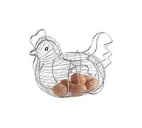 KitchenCraft - Panier à Œufs Métallique en Forme de Poule, Plaqué Chrome