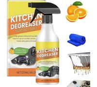 Kitchen Degreasing Foam Cleaner | Kitchen Cleaner Spray Degreaser, Stubborn Stains Cleaners,Powerful Kitchens Degreaser Foam Spray for Pots, Countertops & Appliances (2)