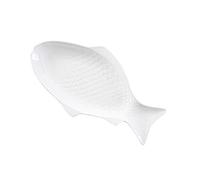 Kitchen Dinnerware Plates Ceramic Tableware Creative Plate Fish Shaped Dish Snack Storage Fish Pan Fine Dinner Plate Kitchen Accessories Serving Plates Dining Party Pasta Salad Plates (B 39x20.5cm)