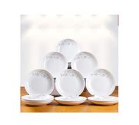 Kitchen Dinnerware Plates Plate Dish Plate Household Ceramic Creative Set Combination Tableware European-style Fruit Plate Cute Dumpling Dish Dish Serving Plates Dining Party Pasta Salad Plates (F 7