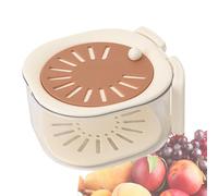 Kitchen Drain Basket Sieve - Wash Filter Holder Sieves, Compact Rinse Tray Tool | Ideal/suitable for Food Washing Straining Salad Prep Fruit Cleaning Sink Use Camping Picnic Outdoor Meal Storage