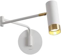 Kitchen Faucet Lampe Murale Swing Amle Spotlight Dispose de lit de lit Moucle Mural léger réglable/Rotatif Applexion Murale Lampes murales Lumineuses compatibles avec la Chambre, Le Salon, Le