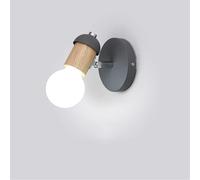 Kitchen Faucet Laut intérieure en Bois Moderne Miroir la Lampe Avant E27 des lumières murales de Style à tête Unique, Belle
