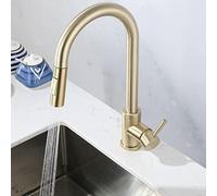 Kitchen Faucet with Pull Out Spray Kitchen Sink faucets Stainless Steel Telescopic Hot and Cold Swivel Multifunction Kitchen Mixer Faucet-Black