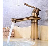 Kitchen Faucets for Sink,Kitchen Sink Faucet, Single Handle Copper, H30Cm Hot and Cold Water Taps, Basin Mixer Tap, Strong and Sturdy,Retro Yellow,H20.1Cm