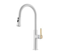 Kitchen Faucets Pull Down Sprayer, Bar Sink Faucet Hole, Single Handle with Magnetic Docking Spray Head (Chrome)