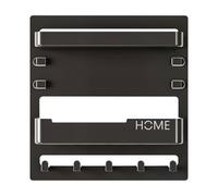 Kitchen Floating Shelves - 9.45x9.06x2.13 Inches Wall-Mounted Dormitory Organizer, Bedside Shelf With Hooks And Cable Clips | Decorative Storage Solution For Bedroom RV Mobile Phones Headphones