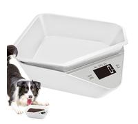 Kitchen Food Scale, Digital Pet Weighing Scale, Electronic Animal Weight Monitor, ABS Portable, Small Dog Cat Portion Tool, Multifunction Kitchen Accessory, Compact and Lightweight