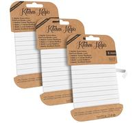 Kitchen Helpis® Cordon en caoutchouc indéchirable, 3 bandes élastiques de 3 m, pour coudre des gommes, élastique lavable à 95 °C, bande élastique, bande élastique, coutures en caoutchouc