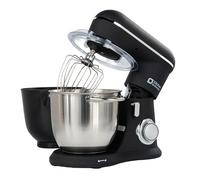 Kitchen in the box Robot Pâtissier, 4.5L+5L 2Bols Robots de Cuisine, 10 Vitesses Batteur Electrique Cuisine, 1300W Pétrin Professionnel avec Fouet, Batteur, Crochet (Noir)