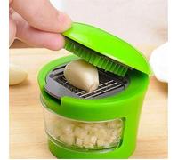 Kitchen Innovations Presse-ail, broyeur, coupe-ail, hachoir - Comprend un éplucheur d\\\'ail en silicone - Facile à nettoyer - Lame