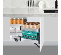 Kitchen Kitchen Corner Cabinet Pull Out Pull Out Open 2 Tiers Swing Tray Blind Corner Soft Close for Place Pots and Pans Containers Spice Jars