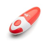 Kitchen Mama Auto Ouvre-boîte électrique automatique : ouvrez vos boîtes de conserve/canettes d’une simple pression sur un bouton. Automatique, mains libres, bord lisse (Rouge)