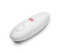 Kitchen Mama Auto Ouvre-boîte électrique automatique : ouvrez vos boîtes de conserve/canettes d’une simple pression sur un bouton. Automatique, mains libres, bord lisse (blanc)