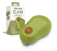 Kitchen Mama Ouvre-boîte électrique One Touch : ouvre les canettes avec une pression sur un bouton, arrêt automatique, design ergonomique, bord lisse, sans fil, de qualité alimentaire, automatique