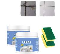 Kitchen Marble Oil Stain Cleaner, Stone Cleaning Powder Cleaners And Polishes, Oil Stain Remover Cleaning Powder, Kitchen Marble Cleaner, for Marble, Tile, Granite, Kitchen Cooktops (1pcs)
