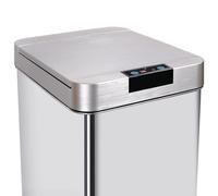 KITCHEN MOVE Couvercle de poubelle automatique rectangulaire modèle PARKSIDE Chrome