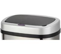 Kitchen Move Couvercle de poubelle de cuisine automatique Majestic Silver 58L