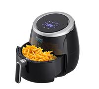 Friteuse électrique sans Huile, friteuse à air Chaud 5L grande capacité STORM 2000W Cuisson rapide écran Tactile LCD Multifonction avec 8 programmes, Recette